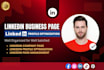 create your linkedin company page and business page, profile optimization