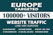 drive 100,000 europe web traffic