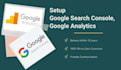 setup google analytics and search console accounts