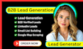 do b2b lead generation, lead scraping and prospect email list building service