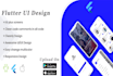 design your mobile app UI using flutter for both android and ios