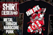 a custom metal or punk band t shirt design