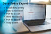 do accurate data entry collection and internet research