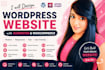 design a wordpress website with elementor and woocommerce