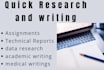 write research summary, research proposal and case study on any topic
