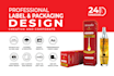 do supplement label design, food label design, and pouch design 24 hours