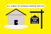 design yards sign, sign board, billboards, roll ups