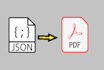 convert json files to PDF files
