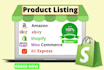 upload product into shopify store