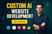 develop fast ai websites and apps with chatbots and API integration