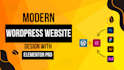 design wordpress website as elementor pro expert
