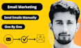do email marketing,sending emails manually one by one