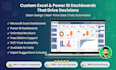 do professional excel dashboard with graphical visualization