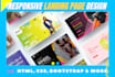 create modern landing page or squeeze page