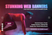 design premium web banners, headers, google ads of anysize