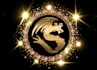design 3d elegant silver and gold logo