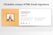 design professional and clickable HTML email signature