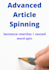 do advanced sentence level article spinning with perfect readability