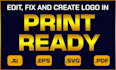vectorize, fix, edit or redesign your logo in adobe illustrator