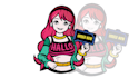 design anime kawaii chibi logo mascot illustration