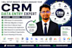 do ghl, zoho any CRM data migration setup, automation, excel formula, data entry