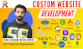 develop a custom website with react, node, php, laravel, wordpress or shopify