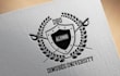 design custom emblem crest, badge stamp university logo