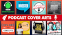 design professional podcast cover art