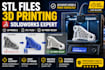 create stl files and 3d printable models for printing