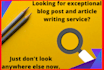 write SEO rich articles and blog posts with images