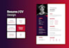 design creative graphic resume CV to stand out from competitors