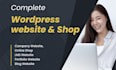 complete wordpress website and online shop