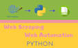 do web scraping and web automation with python