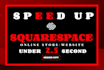speed up squarespace website within 2 hrs