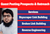 find guest posting prospects and do outreach