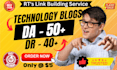 do guest posts on da60 technology blogs