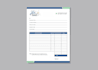 design professional letterhead, invoice, order form and fillable pdf form
