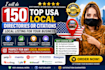 build 150 USA local citations for local SEO