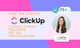 set up a clickup project management workspace