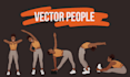 draw minimalist vector illustration  people