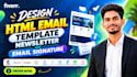 design HTML email template newsletter and email signature