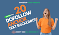 do 20 powerful USA link building dofollow anchor text SEO backlinks service