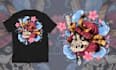 custom japanese illustration for t shirt design
