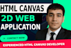 build advanced HTML5 canvas and fabricjs web applications
