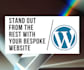 create a professional and responsive wordpress website