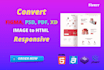 convert figma psd xd pdf or image to html css bootstrap