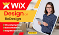 build wix website, wix website redesign