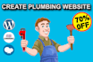 create a professional plumbing website with wordpress