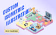 design modern unique isometric vector illustrations