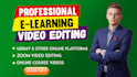 educational and online course video for any online e learning platform